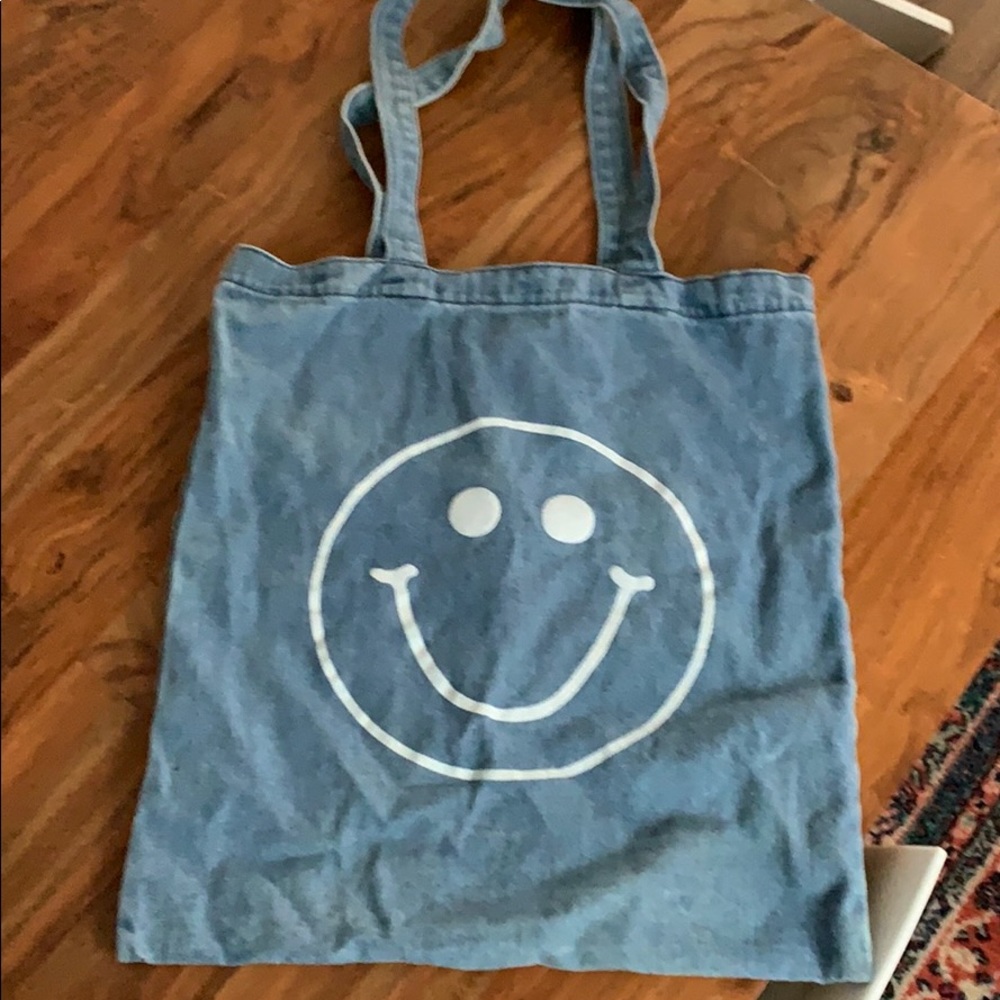 Madewell Denim smiley tote